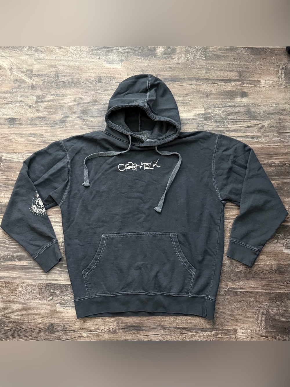 TDE Schoolboy Q Crash Talk dark gray long sleeve‎ pullover hoodie men’s medium